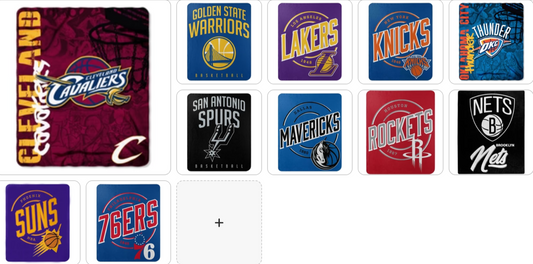 NBA 50"x60" Fleece Blanket Assorted Team & Style Choose Your