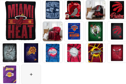 NBA Team Raschel Throw Assorted Style & Teams Choose Your