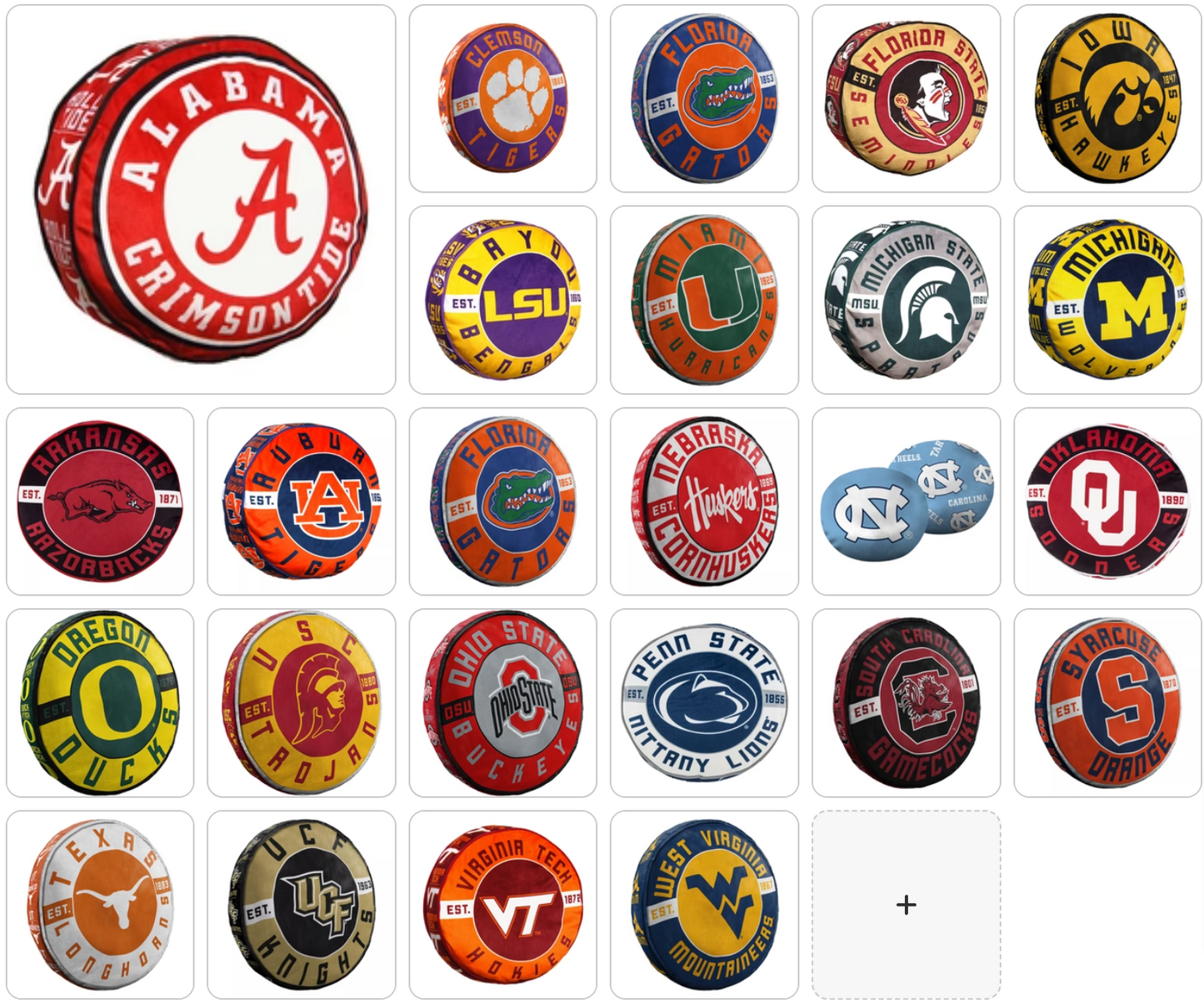 NCAA 15" Cloud Pillow Choose Your Team