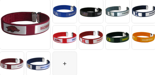 NCAA Team Fan Band Bracelet - Choose Yours