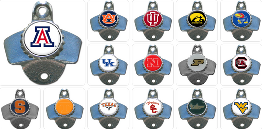 NCAA Team Wall Bottle Opener - Assorted Teams Choose Your