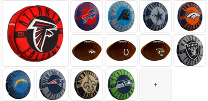 NFL Cloud Pillow Assorted Style & Size Choose Your