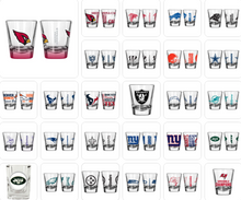 تحميل الصورة إلى عارض المعرض، NFL Official Licensed 2 oz Shot Glass - Choose Yours
