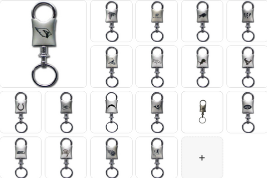 NFL Official Licensed Valet Keychain - Choose Yours