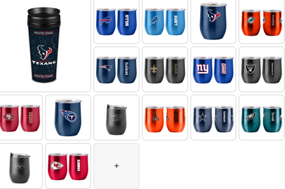NFL Official Team Tumbler - Assorted Team & Style Choose your