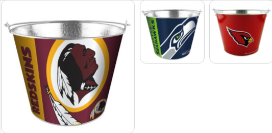 NFL Team Drink Bucket with Handle - Choose Yours