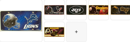 NFL Team License Plate Assorted Team & Style Choose Your