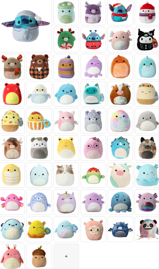 Original Kellytoys Squishmallows 7.5" Plush & Clip - Choose Your