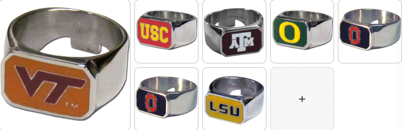 NCAA Official Team Ring/Bottle Opener - Assorted Team Choose your
