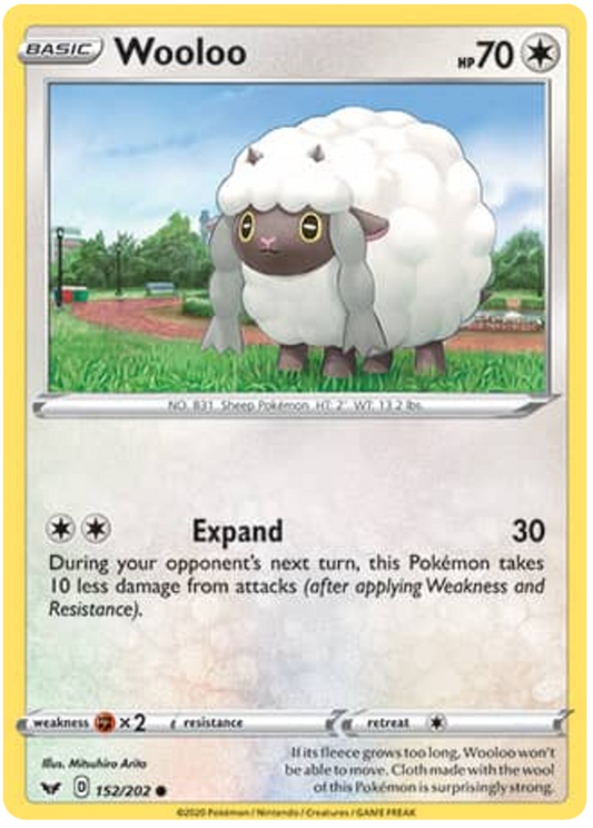 Sword and Shield Sword & Shield 152  Wooloo