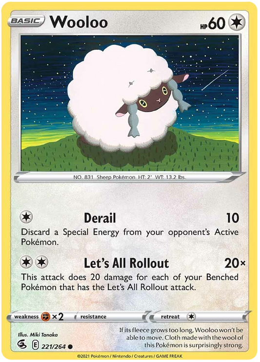 Sword and Shield Fusion Strike 221  Wooloo