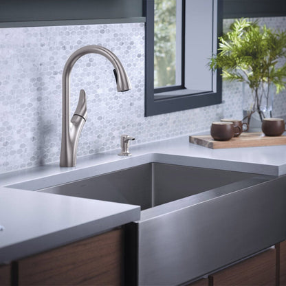 Kohler Touchless Pull-Down Kitchen Faucet with Soap Dispenser, Vibrant Stainless