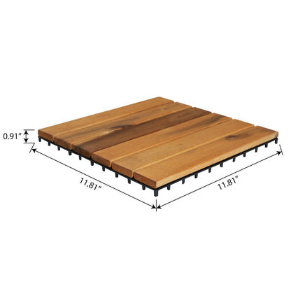 Nordic Wood Modular Wood Tiles 12" x 12"
