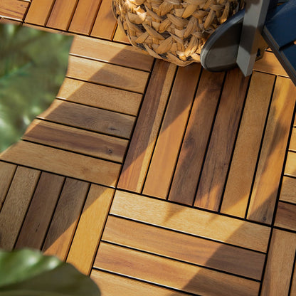 Nordic Wood Modular Wood Tiles 12" x 12"