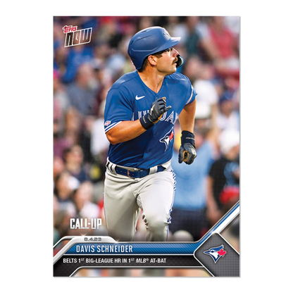 Davis Schneider 2023 MLB TOPPS NOW Card #655 Blue Jays - walk-of-famesports