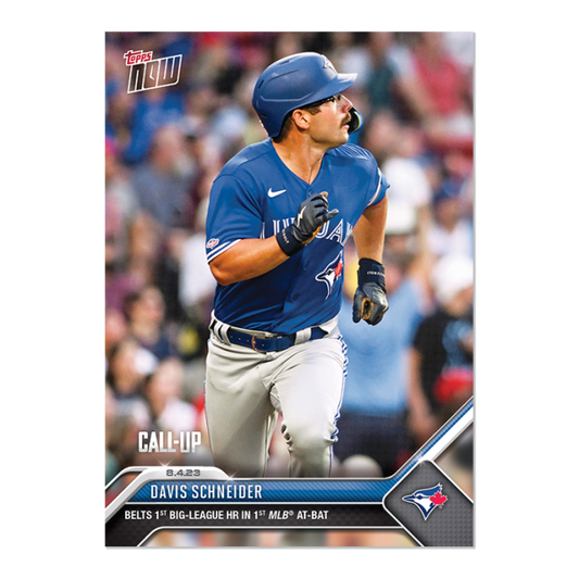 Davis Schneider 2023 MLB TOPPS NOW Card #655 Blue Jays - walk-of-famesports