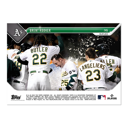 Brent Rooker - 2023 MLB TOPPS NOW® Card 745 - PR: 316 - walk-of-famesports