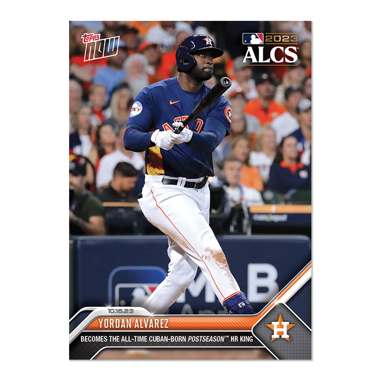 Yordan Alvarez - 2023 MLB TOPPS NOW® Card 1011