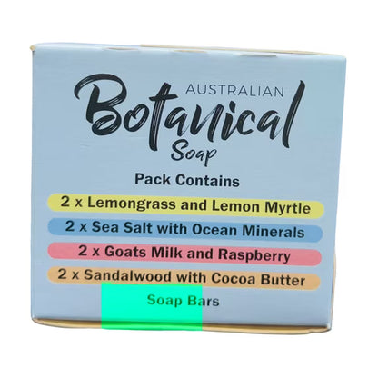 Australian Botanical Soap 8 Bars Variety Pack(6.8 oz Each)