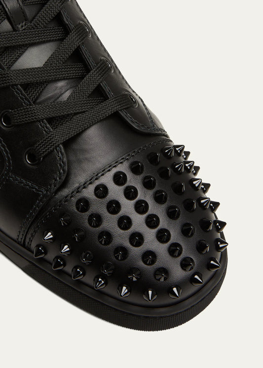 Christian Louboutin Men's Lou Spikes High-Top Sneakers Size 42EU / 9M