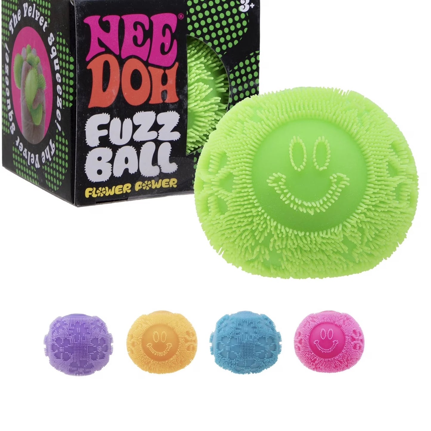 NeeDoh Fuzz Ball Flower Power Random Color