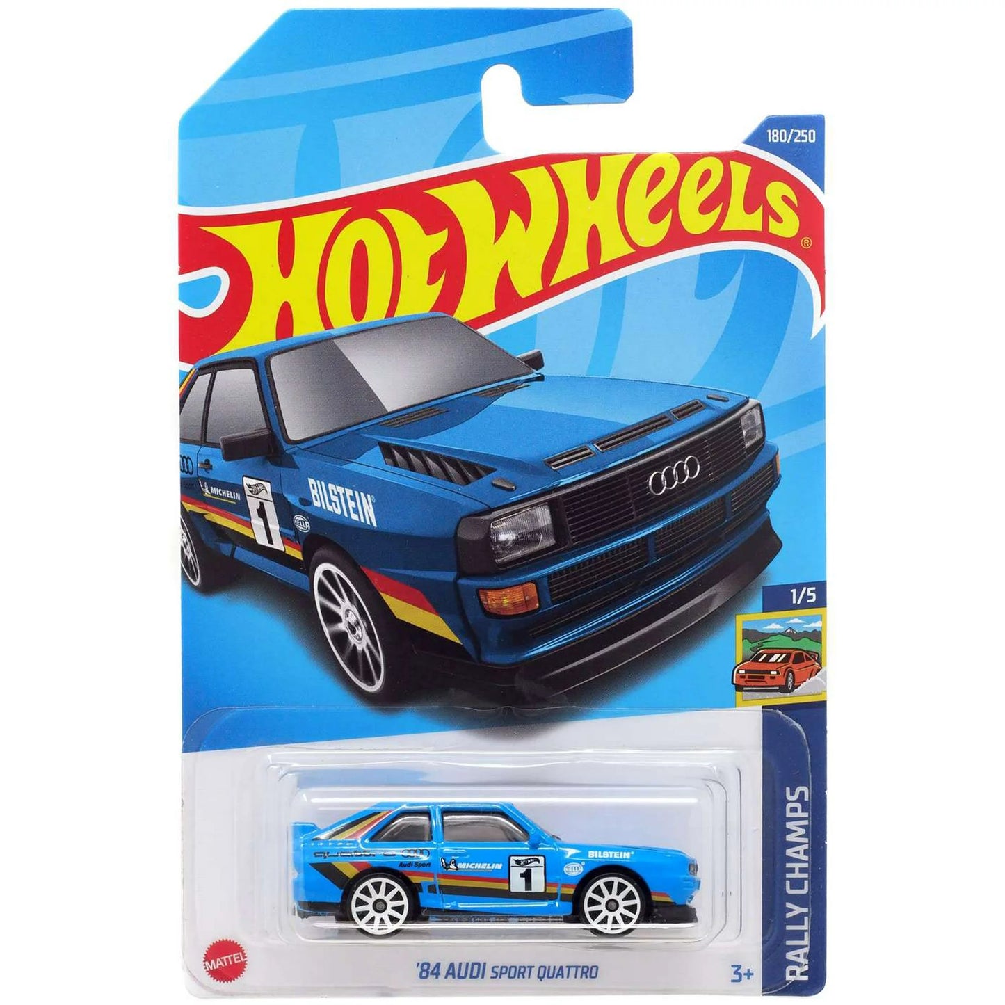 Hot Wheels '84 Audi Sport quattro Rally Champs 1/5 180/250
