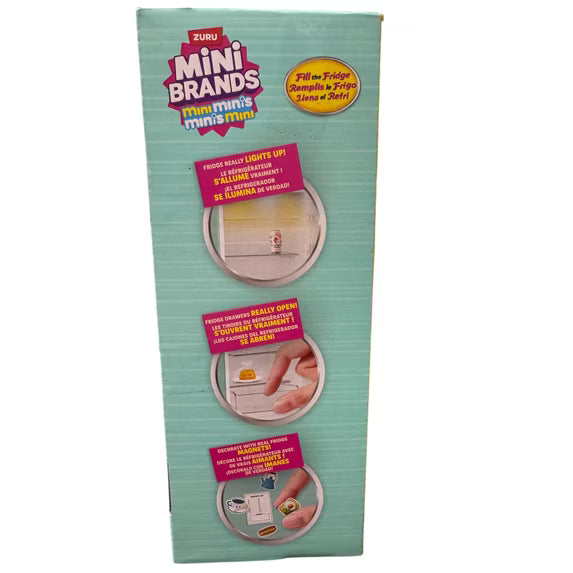 Mini Brands Fill the Fridge Series 1 Playset with 3 Capsules