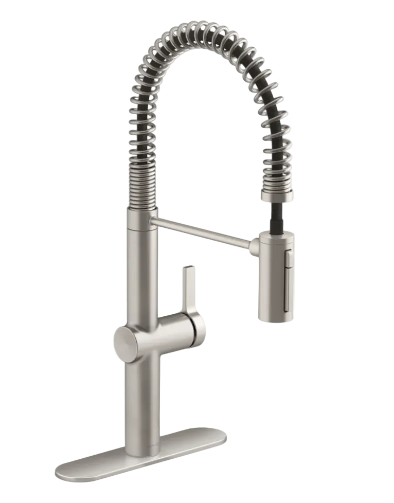 Kohler Haku Semi-professional Kitchen Sink Faucet Stainless Steel Open Box
