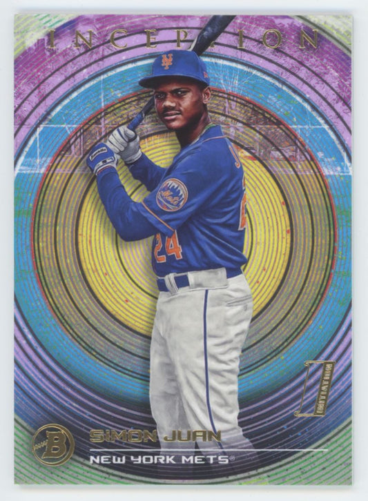 2022 Bowman Inception Simon Juan #83 New York Mets