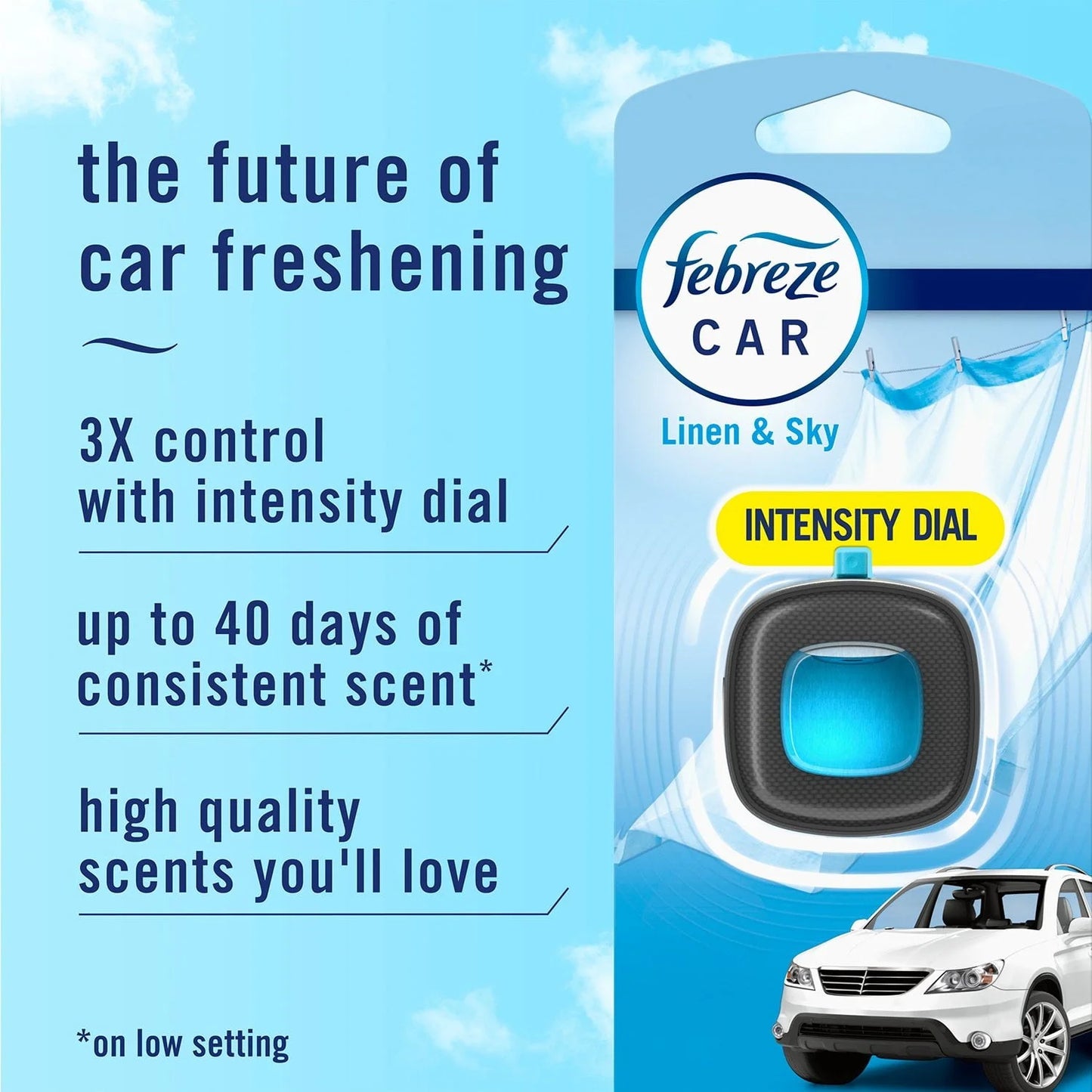 Febreze Air Freshener Car Vent Clips Assortment, 5 Count  - Choose Yours