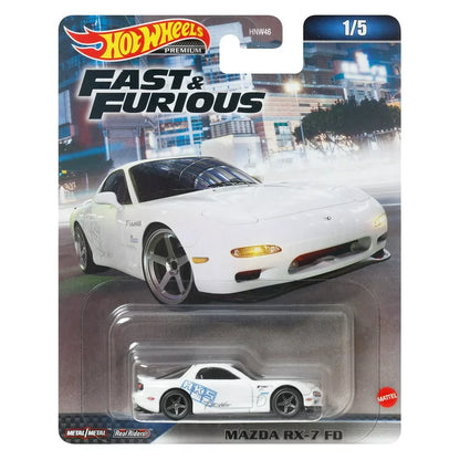 2023 Hot Wheels Fast & Furious Premium Set of 5, 1/64 Diecast Model Cars HNW46-956A