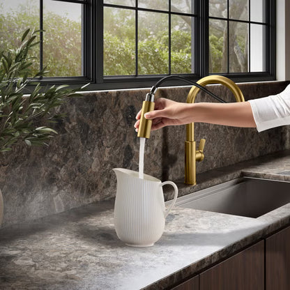 Kohler Rodean Pull-Down Kitchen Faucet, Gold