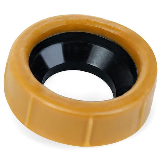 HOME-FLEX Extra Thick Wax Ring for Floor Mounted Toilets with 3-1/2 in. Copper-Plated Snap-Off Bolts - HFWR-B