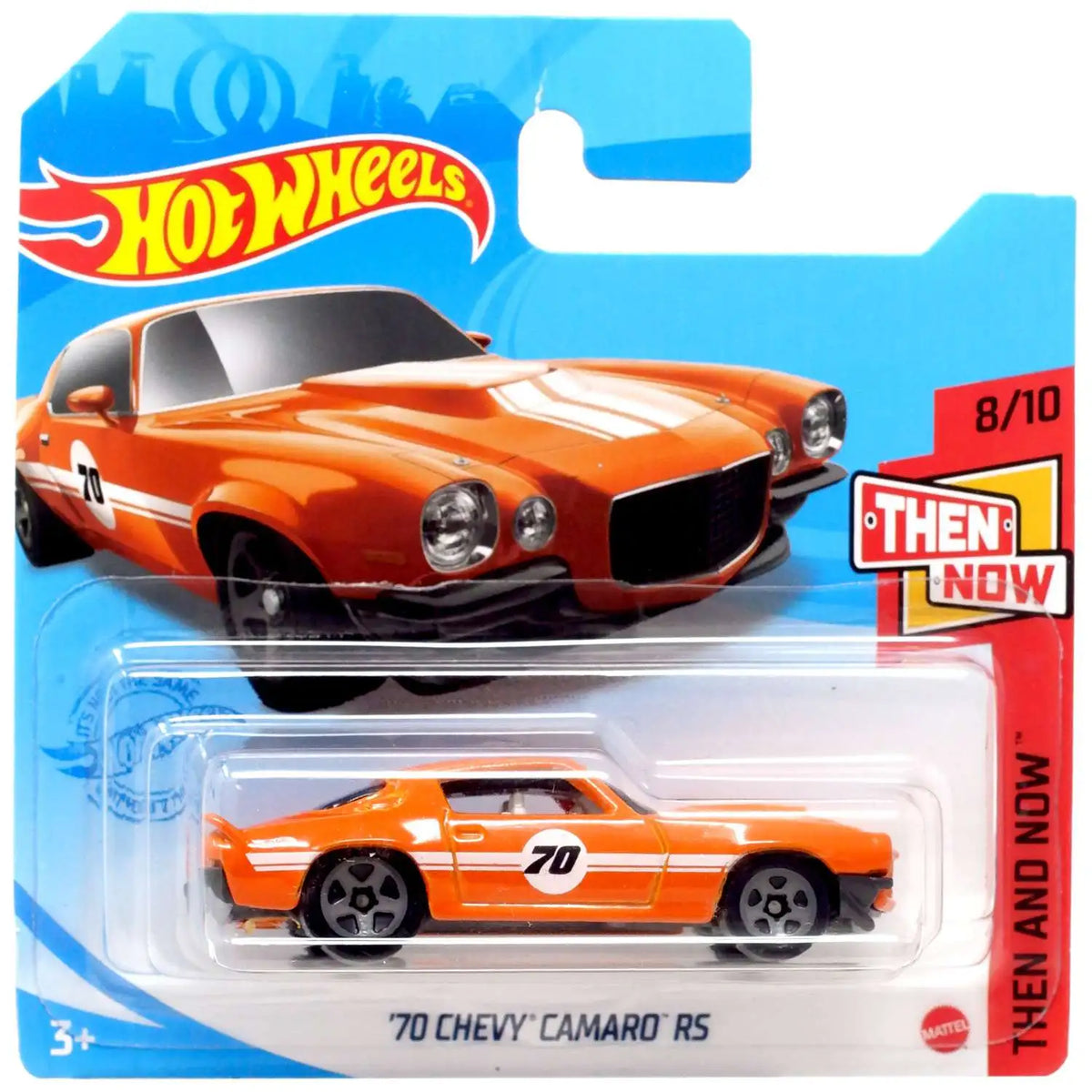 Hot Wheels '70 Chevy Camaro RS, Then And Now 8/10 Orange 179/250