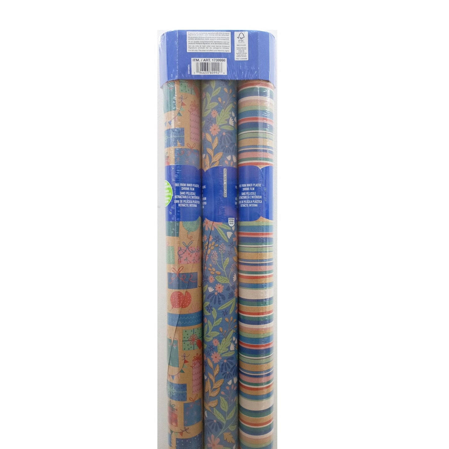 Kirkland Signature Everyday Gift Wrap, 270 sq. ft., 3-Pack