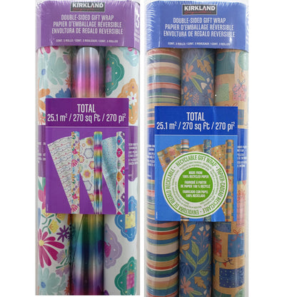 Kirkland Signature Everyday Gift Wrap, 270 sq. ft., 3-Pack