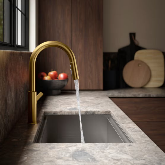 Kohler Rodean Pull-Down Kitchen Faucet, Gold