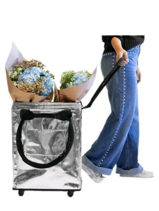 CleverMade Foldable Tote Bag on Wheels - Choose Your