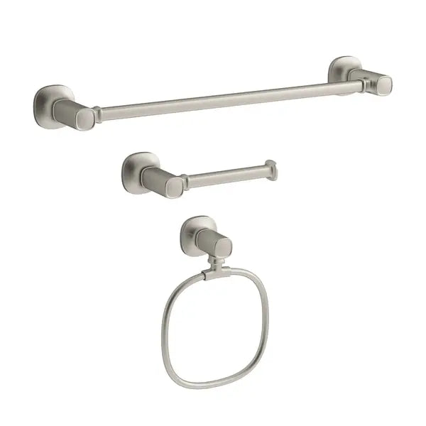 Kohler Terzet 3-piece Bath Accessory Set Brushed Nickel