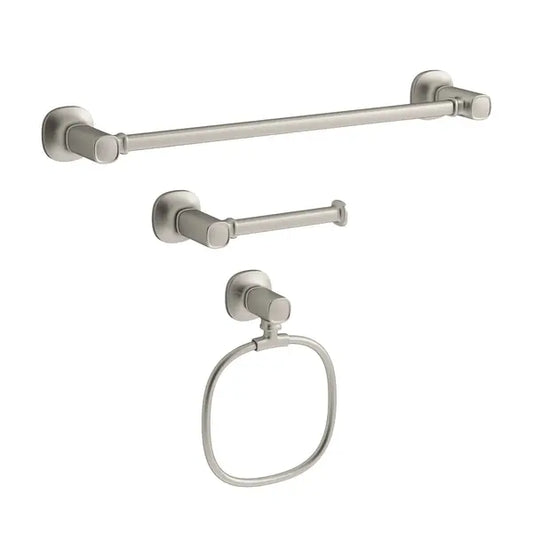 Kohler Terzet 3-piece Bath Accessory Set Brushed Nickel