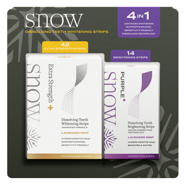 SNOW Dissolving Teeth Whitening Strips, 28 Treatments