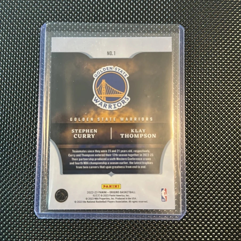 2022 Panini Origins Stephen Curry/Klay Thompson Roots Of Greatness SP