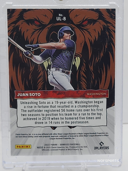 2022 Panini Donruss Juan Soto Unleashed Vector Parallel #UL-8 Washington Nationals