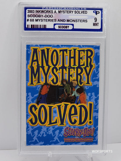 2003 Inkworks Scooby-Doo Mysteries & Monsters #68 - The Scooby-Doo gang call themselves Mystery I Parish Mint 9