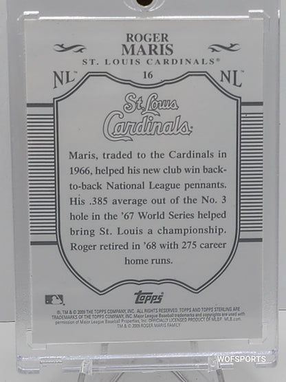 2022 Topps Sterling #/250 Roger Maris #16 St. Louis Cardinals