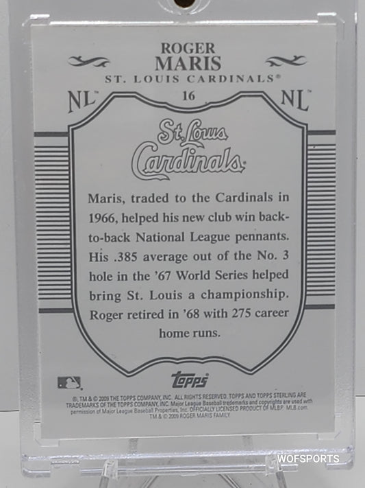 2022 Topps Sterling #/250 Roger Maris #16 St. Louis Cardinals