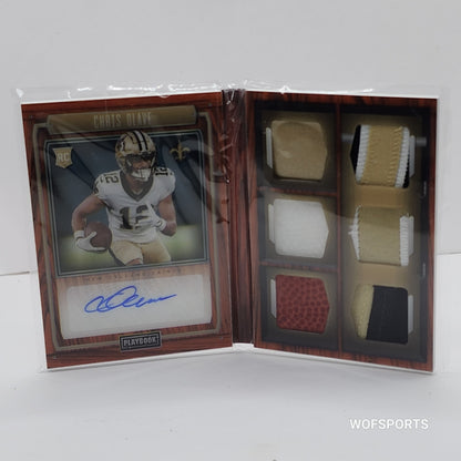 2022 Panini Playbook Rookie Signature Locker Chris Olave #RSL-CO New Orleans Saints