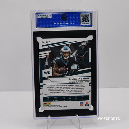 2021 Panini Prestige DeVonta Smith Diamond Xtra Points #237 Philadelphia Eagles ISA 9 Mint