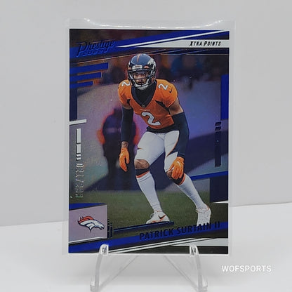 2022 Panini Prestige Xtra Point Blue 21/299 Patrick Surtain II #93 Broncos