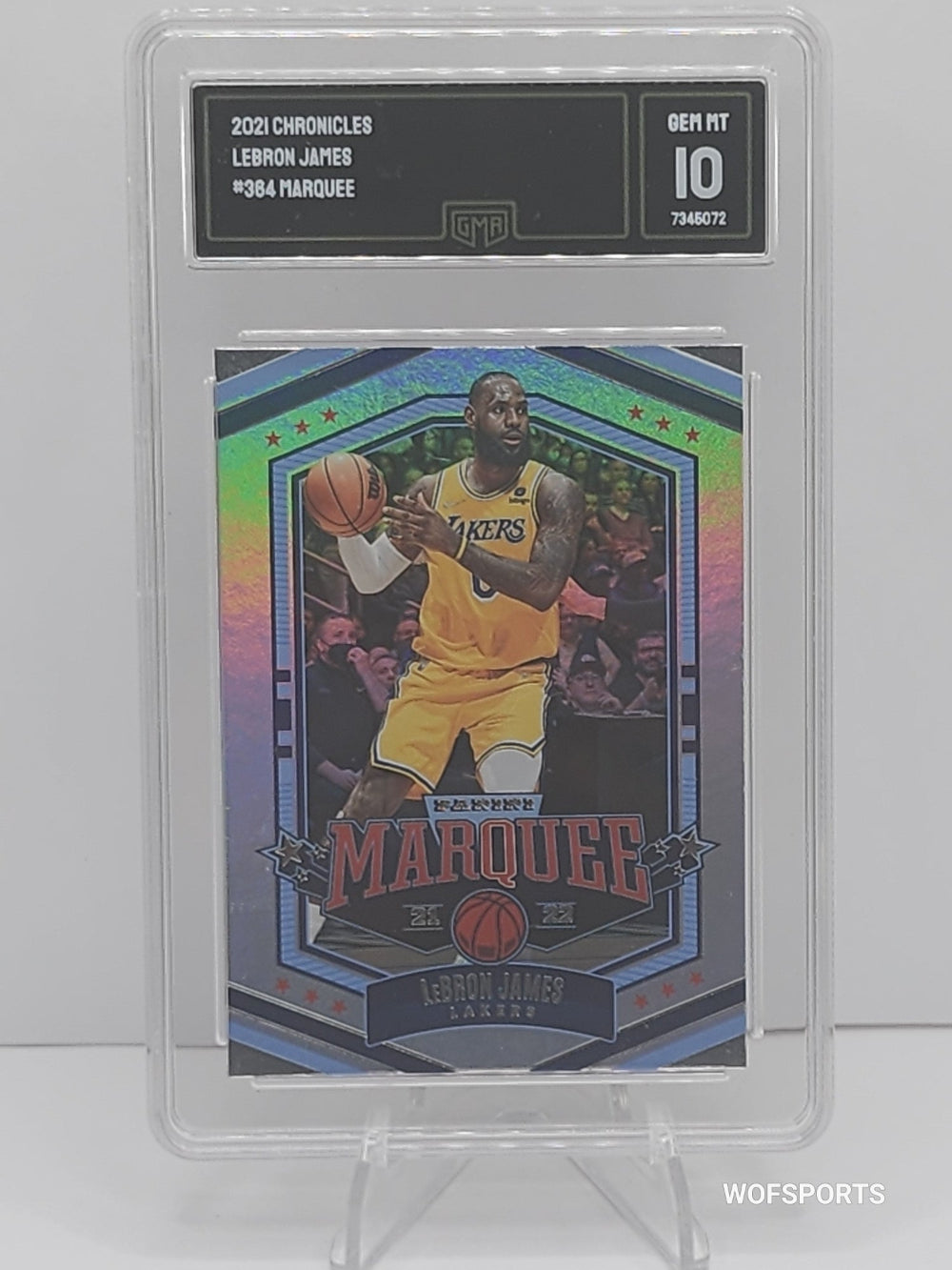 2021 Panini Chronicles LeBron James #364 LA Lakers GMA 10 Gem Mint